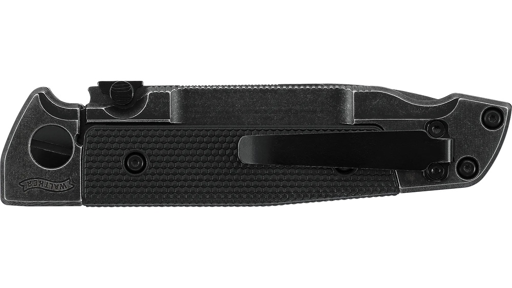 Walther Q5 Steel Frame Folder Blackwash Plain - 4