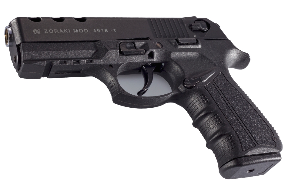ZORAKI 4918 GAS & SIGNAL, BLANK PISTOL, BLACK - Lucky Hunter