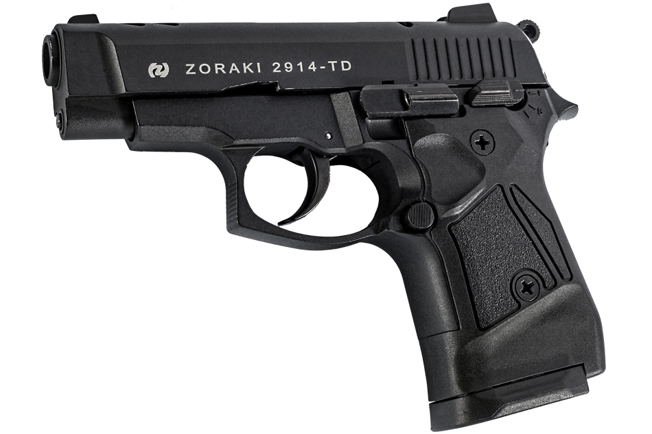 ZORAKI 2914 GAS & SIGNAL, BLANK PISTOL, BLACK - Lucky Hunter