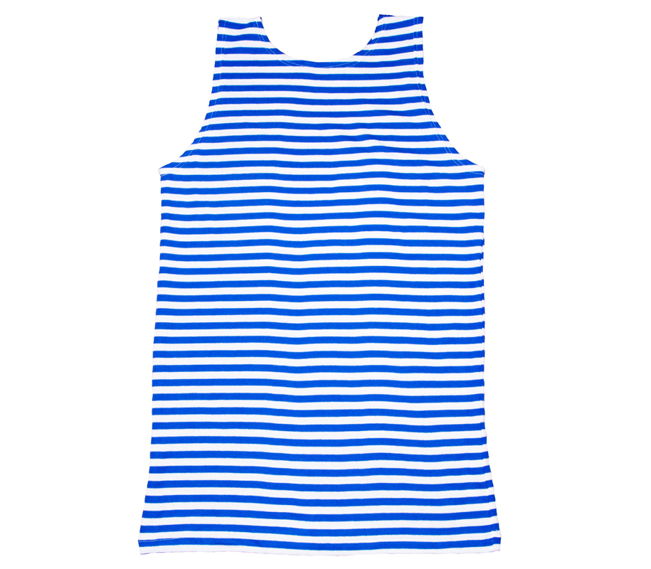 Striped shirt, blue. - Lucky Hunter