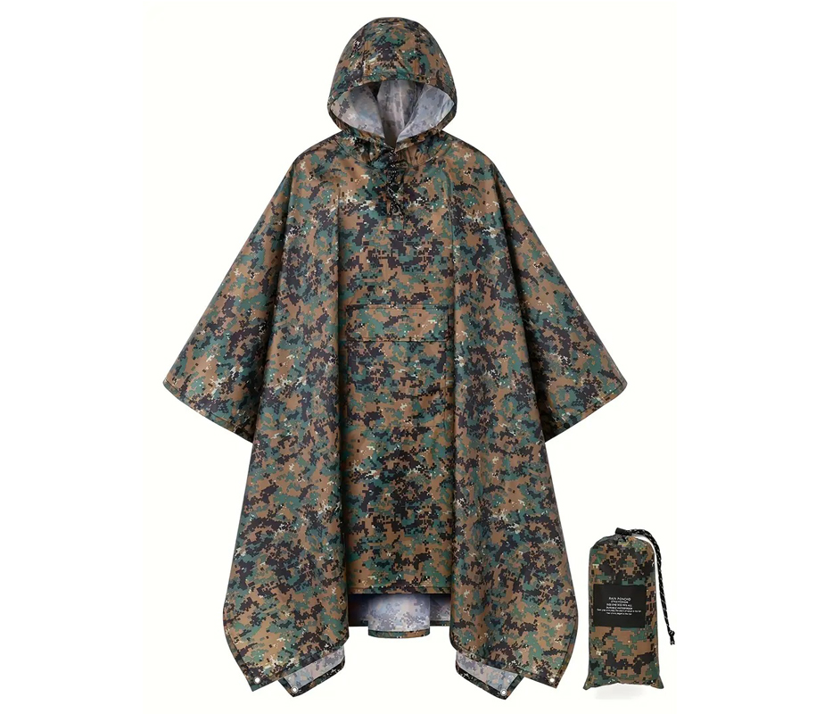 Rain Poncho with Hood - Lucky Hunter