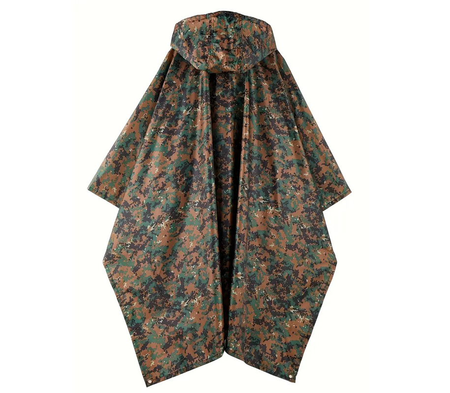 Rain Poncho with Hood - 2