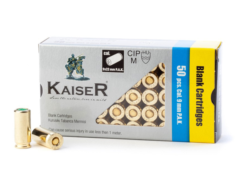 KAISER 9 MM PAK BLANK CARTRIDGE - Lucky Hunter